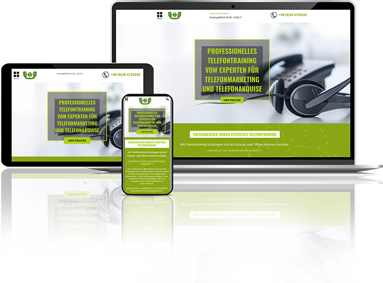 Responsive Webdesign Peilicke Telefontraining